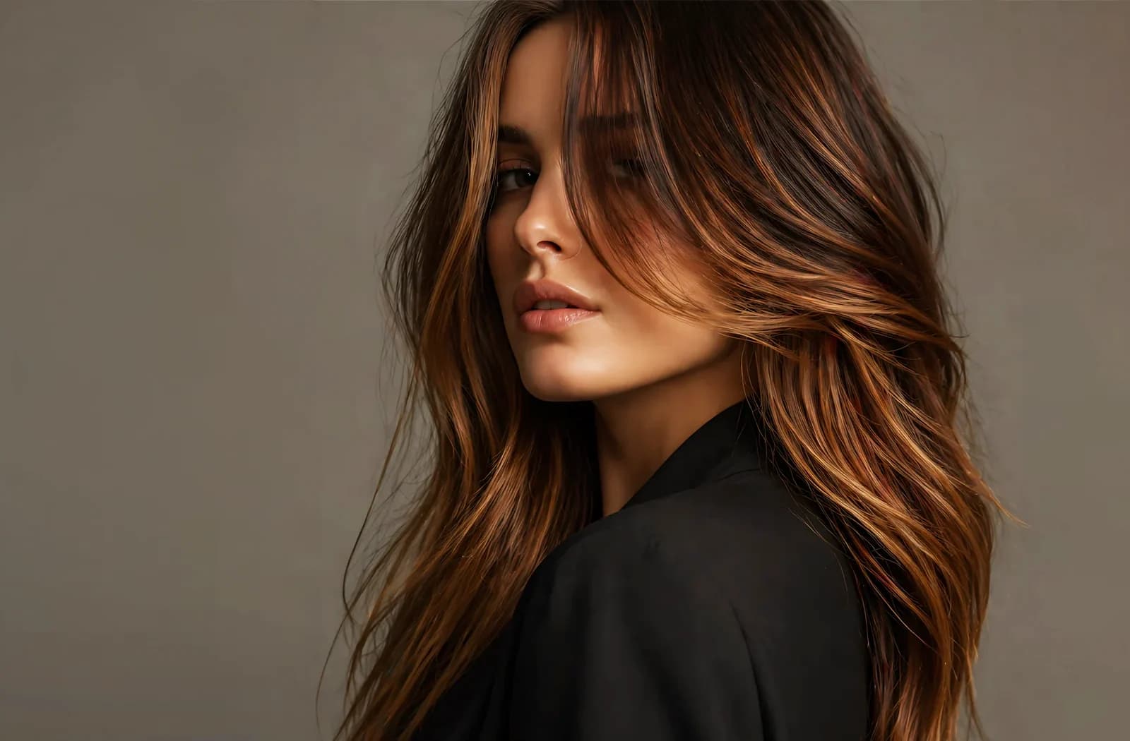 Dimensional balayage colour work at Tuscani Hair